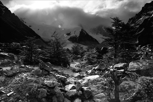 Strange landscapes in El Chalten, Chile