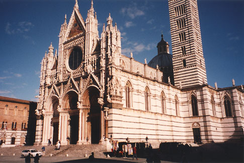 The Duomo cathedral in Sienna, Tuscany, Italy