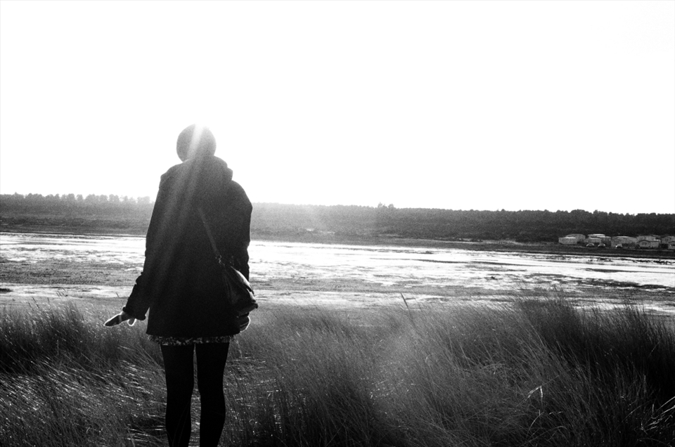 As well as my love of Black and White, I love it when the sun gives me a little lens flare in the picture.  This consequently is the only picture of a person I am proud of.