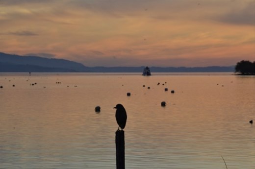 A chilean Lake District sunset, Pucon, Chile.