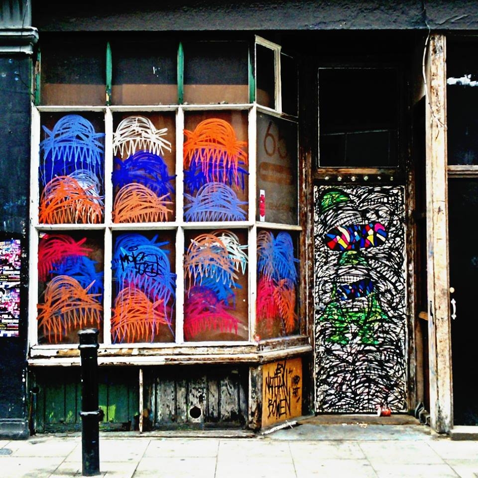 Brick Lane: brick lane is a must visit if you're in london. The place is lively with many indian restaurants, spanish restaurants and italian restaurants. It's colourful and exciting. It's mostly known for it's beautiful street art. The one above is an illustration of such. It hit me personally because as it may be street art to one's eye...it's something more profound to another. The door and the windows are painted with bright colours, leaving what's inside to be a dark secret. Kind of like most of our personalities...we all show happiness but share those dark, sad moments with those who only have a key to our door.