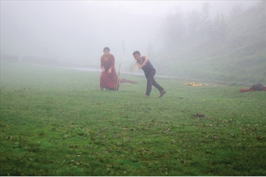 Cricket is not only the religion of secular people even lamas occasionally take 