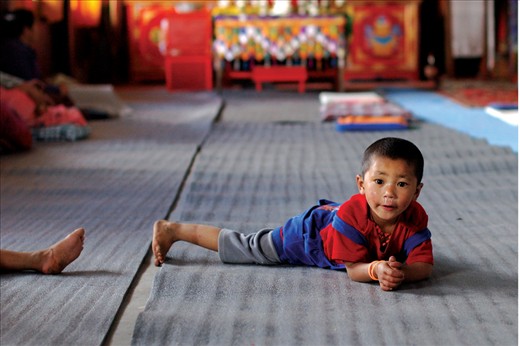 Inside the monastery life is simple and uncomplicated.