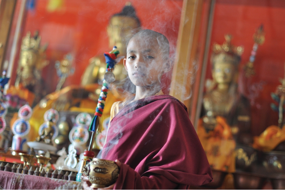 Little Buddha.This young monk seems to epitomize spirituality.