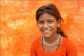 An Indian girl smiles inside free education centre at a  remote villa: by sucheta, Views[729]