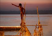 ASCETIC GIVING THE DIRECTION FOR BOATING AND HOLY  DIP to his fellow Nagas. This Ascetic Naga also showed his skill to walk nude on the sharp objects with no harm to him.: by sulekha, Views[1218]