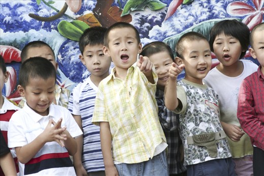 Kindergarten Children in Beijing. The school was part of the tour