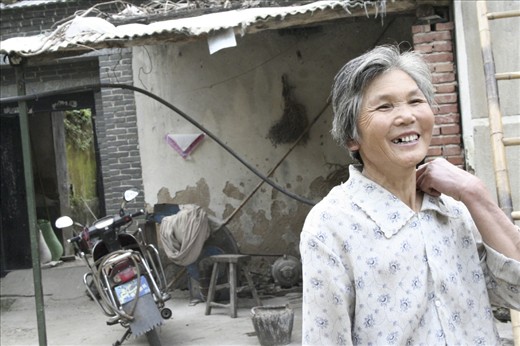 At a village between Jinan and Tai'an