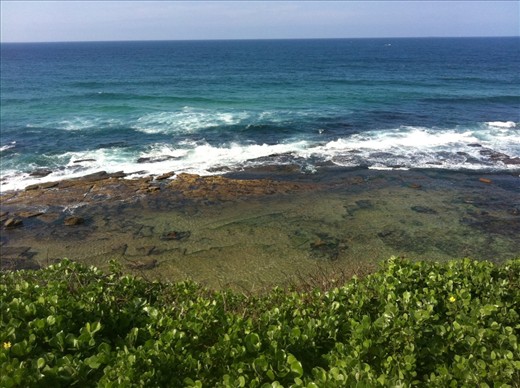 Looking out at the water, I was hoping to see whales but I sadly didn't. I did however capture these beautiful photos. This one was taken as we(family) drove past this on a hill. I manage to get it just right.