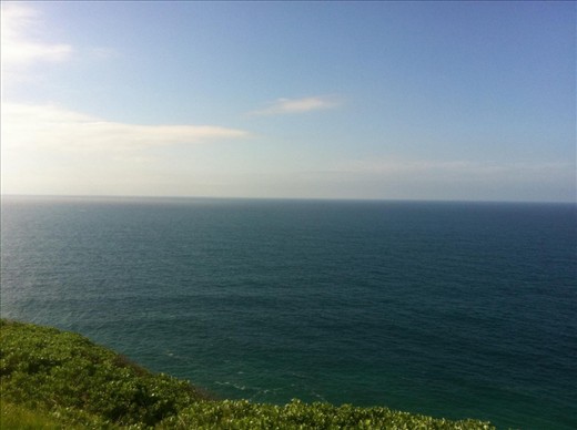 We (family) stopped and walked down to a fence,  I took this picture before the clouds could come, you can see them coming from the side.