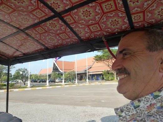 Tuk tuk ride from the airport