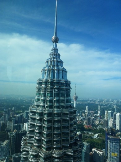 The topof the other tower.