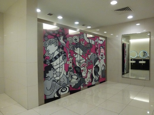 The ladies room at Publika shopping centre