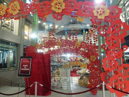 Starting to decorate for Chinese New Year