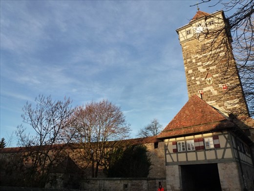 Heading out through the gate in the early morning