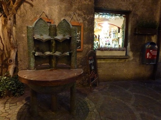 Getting lost and finding beautiful things like this fountain (closed over for the winter)