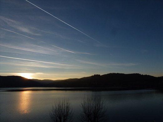 The view from our balcony over Lake Titisee