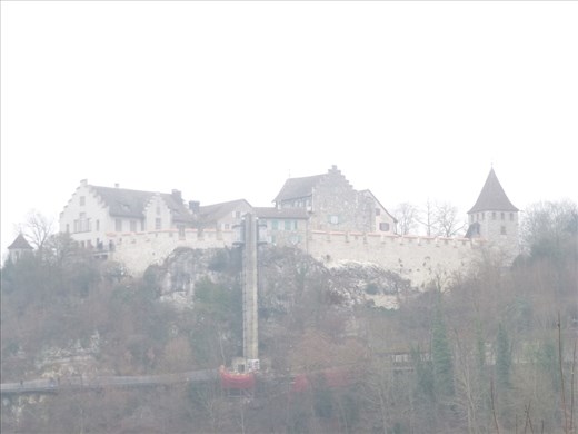 Beside the Rhine Falls - ancient elevator tower :)