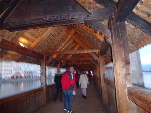 On the wooden bridge