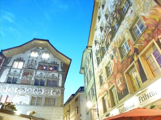 More painted buildings