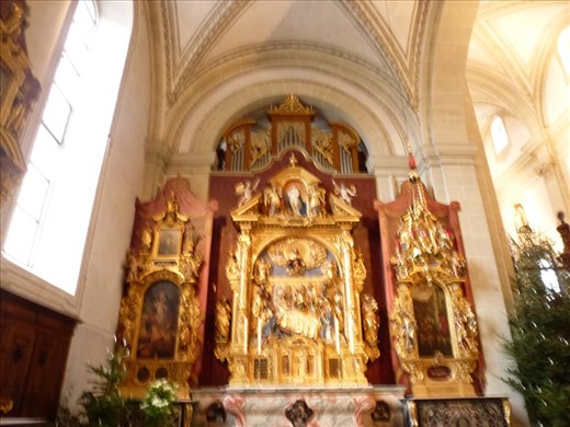 Ornate side altar at St Leger's