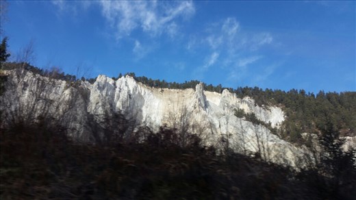 Spectacular limestone cliffs
