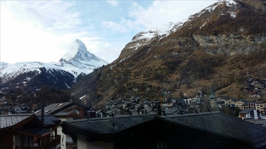 We glimpse the Matterhorn