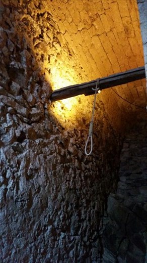 The hangman's noose in the prison of the Chateau