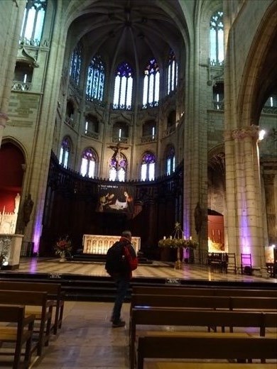 Interior of the church of St Nizier