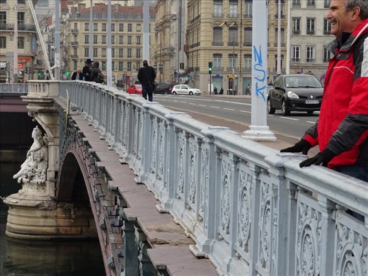 Bridge over Rhone River, Lyon