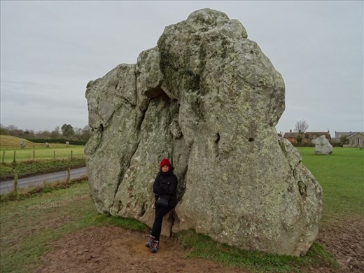 Avebury. Main entrance stone to the circle. The 