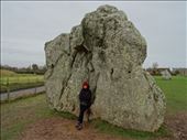 Avebury. Main entrance stone to the circle. The 