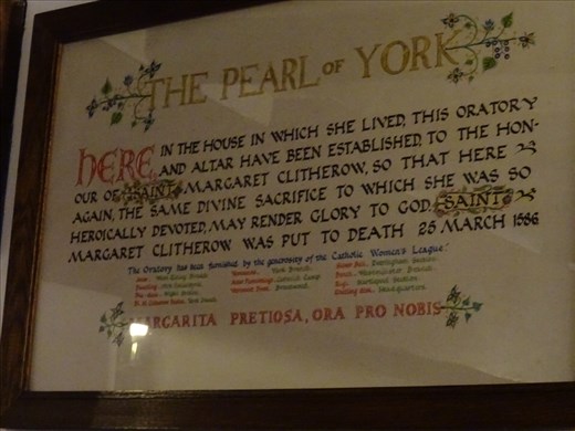 Honouring Saint Margaret Clitheroe, York