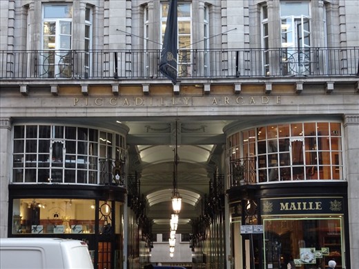 Beautiful architecture of a London shopping arcade. No, I was not allowed to go in