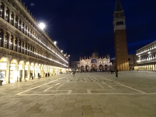 St Mark's Square just dark