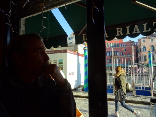 Lunch near Rialto Bridge.