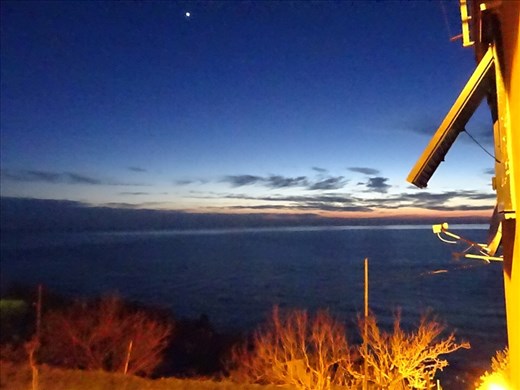 View from our apartment - first evening