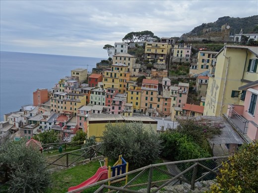Riomaggiore by day from our apartment