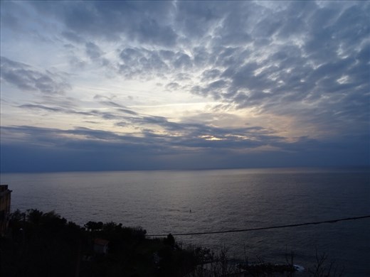 Not a very colourful Riomaggiore sunset...beautiful tho