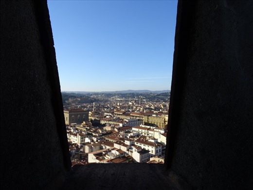 Florentine peek a boo as we climbed the Dome