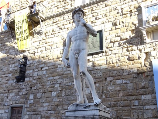Fake David at Piazza della Signora