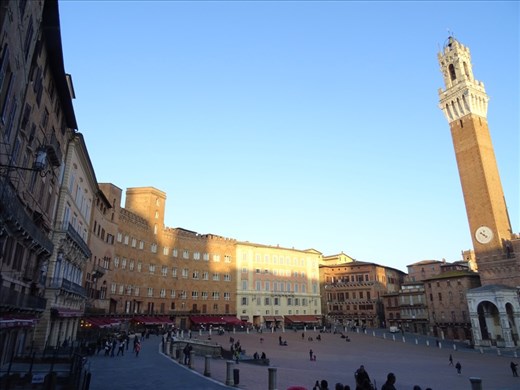 Piazza in Siena - venue of the Palio horse race