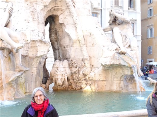 Central fountain in Piazza Navona, Rome