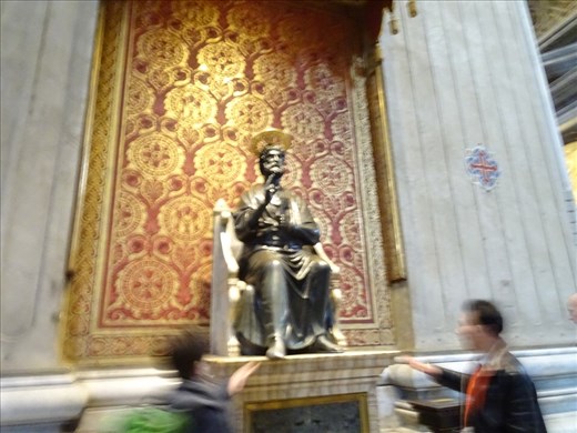 We marvelled at the size of these statues in St Peters