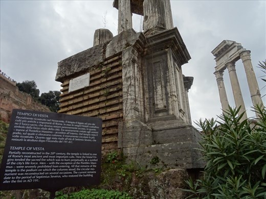 Temple of Vesta - place of Vestal Virgins