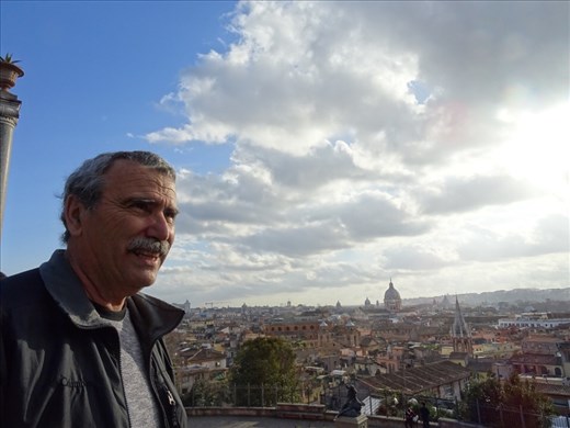 Chris overlooking Rome