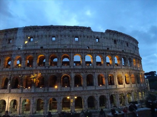 Colosseum at dusk