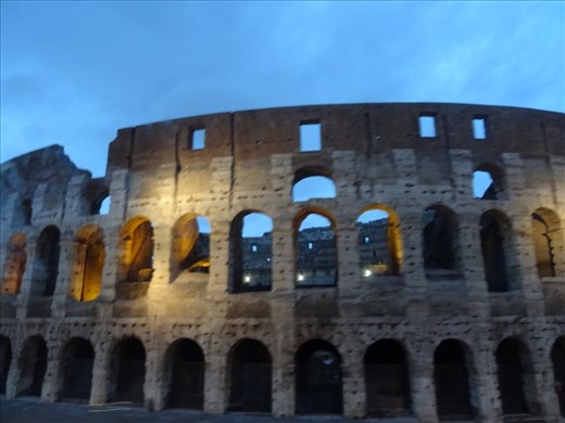 Colosseum at dusk