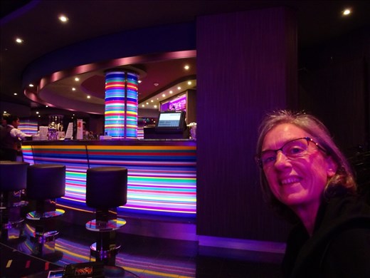 Cocktails in the Purple Bar