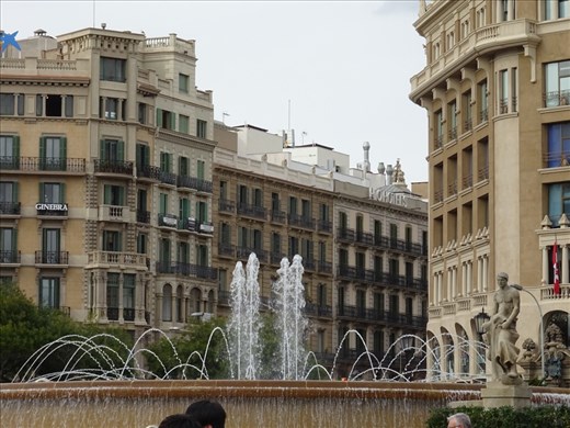 Fountain in Placa de Catalunya